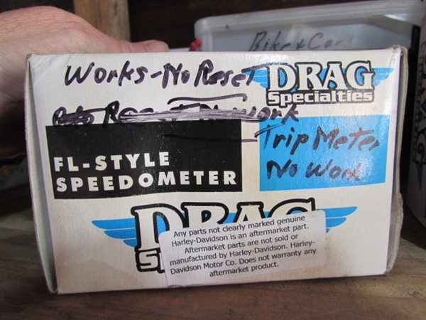 SPEEDOMETERS, MISC AUTOMOTIVE PARTS - VARIOUS CONDITIONS