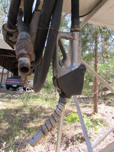 LARGE FUEL TANK W/STAND & PUMPS/HOSES
