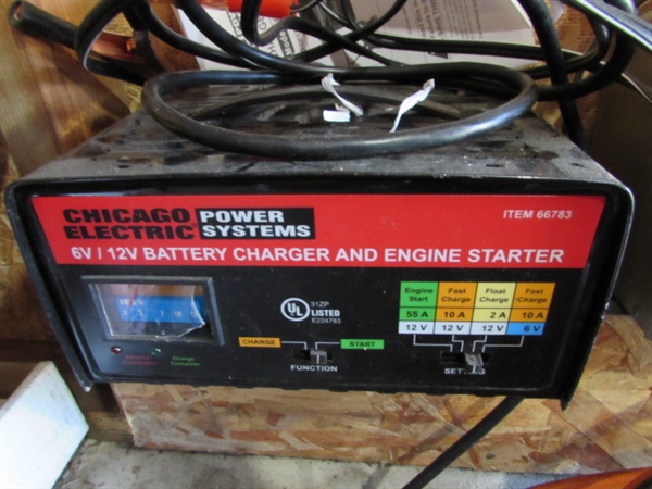 BATTERY CHARGERS & JUMPER CABLES