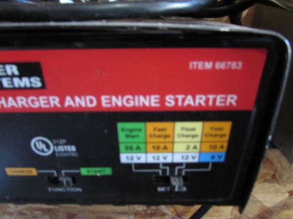 BATTERY CHARGERS & JUMPER CABLES