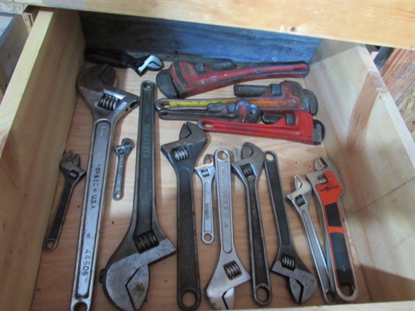 DRAWER FULL OF WRENCHES