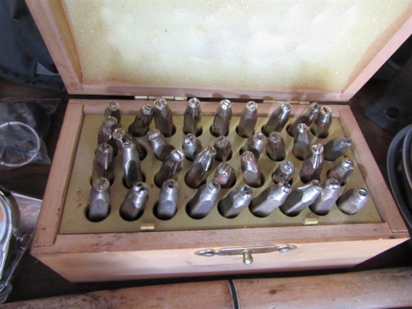 CONTENTS OF CORNER - TOOLS, STEREO, BINS, PADLOCKS & MORE