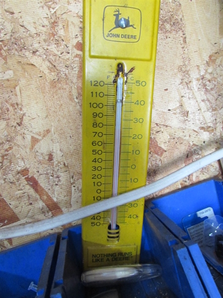CONTENTS OF CORNER - TOOLS, STEREO, BINS, PADLOCKS & MORE