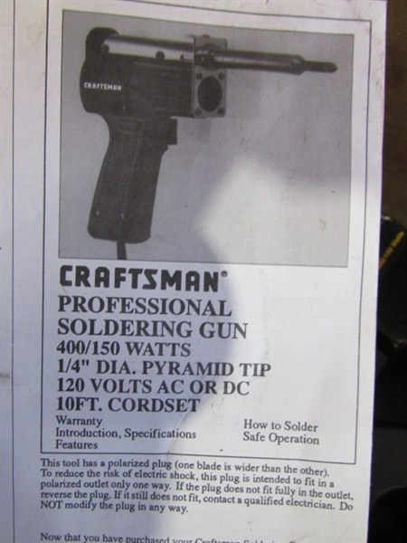 SOLDERING IRONS, GUNS & SUPPLIES