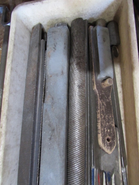 ASSORTED FILES, RASPS, TIRE IRONS & MORE