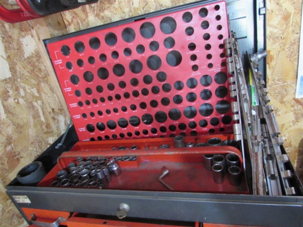 2 PIECE CRAFTSMAN TOOL CHEST WITH TOOLS