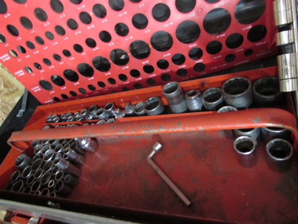 2 PIECE CRAFTSMAN TOOL CHEST WITH TOOLS