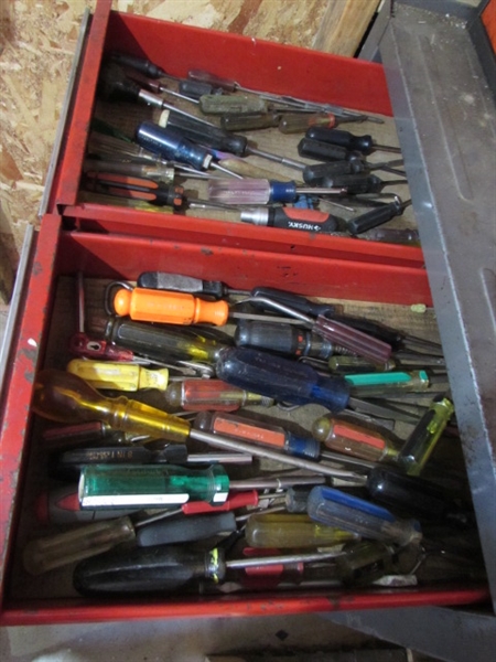 2 PIECE CRAFTSMAN TOOL CHEST WITH TOOLS