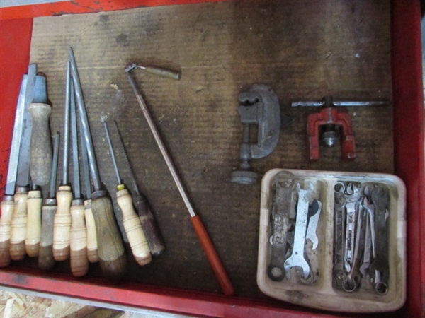 2 PIECE CRAFTSMAN TOOL CHEST WITH TOOLS