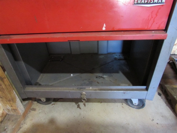 2 PIECE CRAFTSMAN TOOL CHEST WITH TOOLS