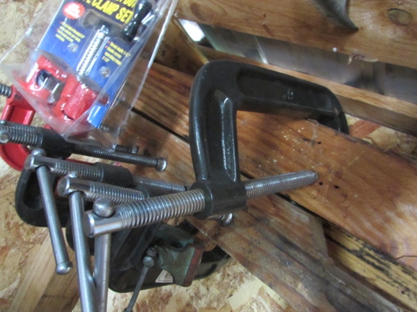 C-CLAMPS, PIPE CLAMP KIT, VICE GRIPS & MORE
