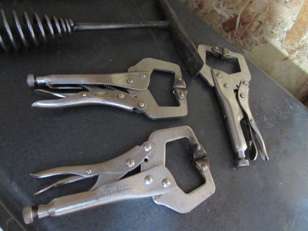 C-CLAMPS, PIPE CLAMP KIT, VICE GRIPS & MORE