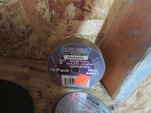 NEW LONG SHAFT DIE GRINDER & GRINDING WHEELS