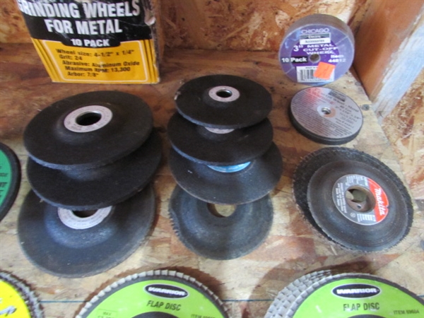 NEW LONG SHAFT DIE GRINDER & GRINDING WHEELS