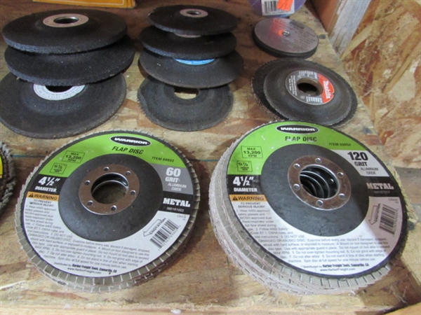 NEW LONG SHAFT DIE GRINDER & GRINDING WHEELS