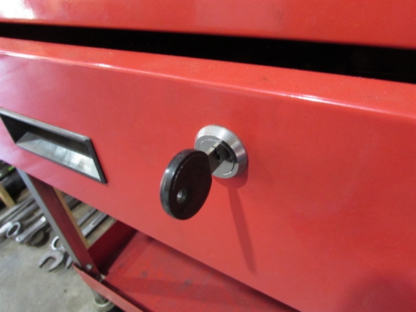 ROLLING SHOP CART W/DRAWER & TOOLS