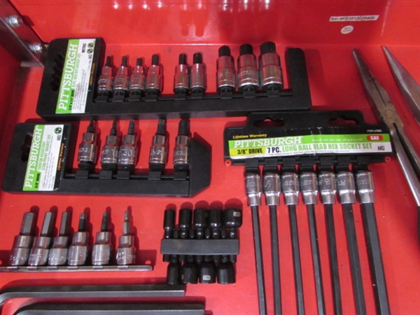 ROLLING SHOP CART W/DRAWER & TOOLS