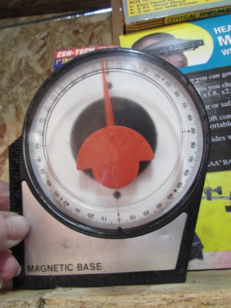 AIR BRUSH KIT, MAGNIFYING LAMP, DIAL INDICATOR & MORE