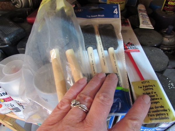 LARGE ASSORTMENT OF SPRAY PAINT, TOUCH UP PAINT & MORE