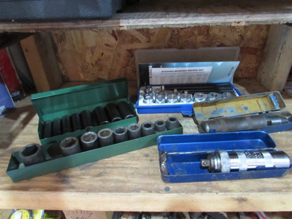 IMPACT DRIVERS, DEEP WELL SOCKETS & BUSHING/BEARING DRIVER SET