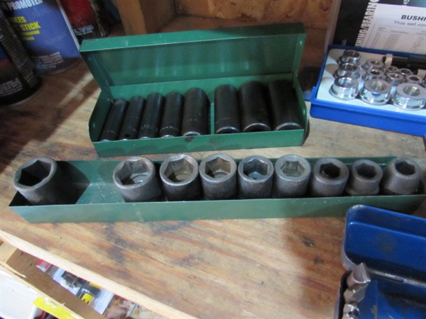 IMPACT DRIVERS, DEEP WELL SOCKETS & BUSHING/BEARING DRIVER SET