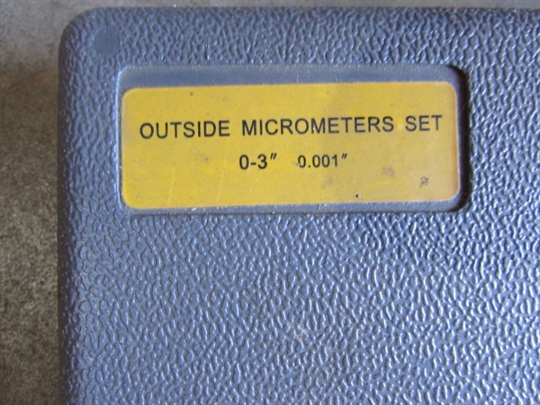 CEN-TECH 3 PIECE OUTSIDE MICROMETER SET