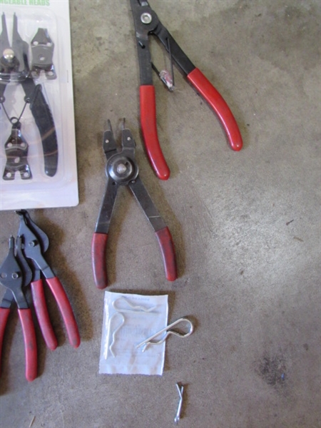 COTTER PINS, SNAP RING PLIERS, WASHERS, KEY SETS & MORE