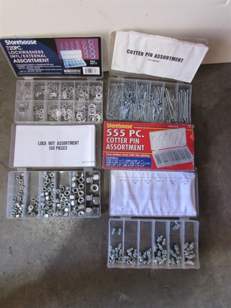 COTTER PINS, SNAP RING PLIERS, WASHERS, KEY SETS & MORE