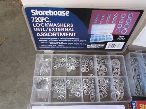 COTTER PINS, SNAP RING PLIERS, WASHERS, KEY SETS & MORE