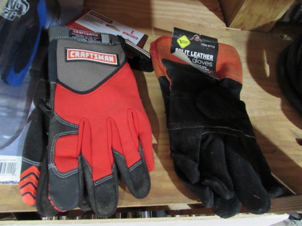 WORK GLOVES, LEATHER GLOVES