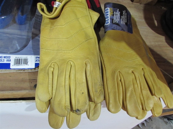 WORK GLOVES, LEATHER GLOVES