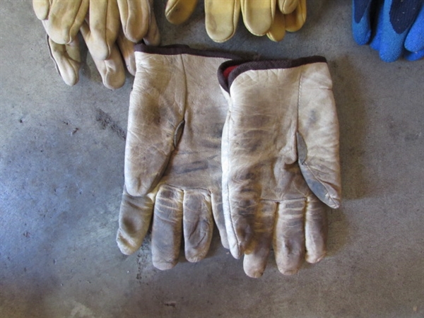 WORK GLOVES, LEATHER GLOVES