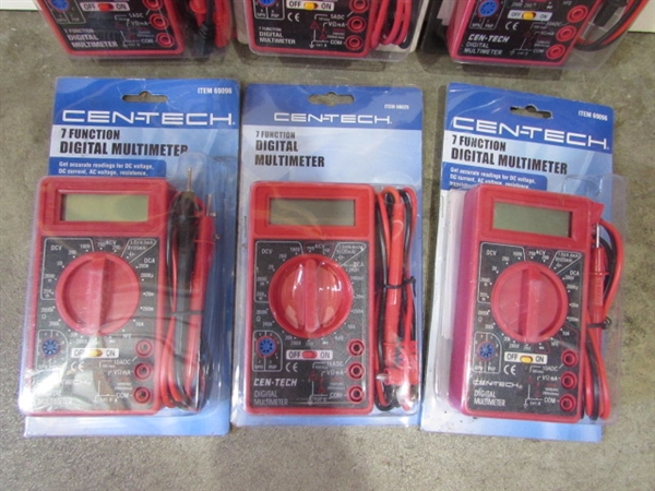 6 NEW DIGITAL MULTIMETERS