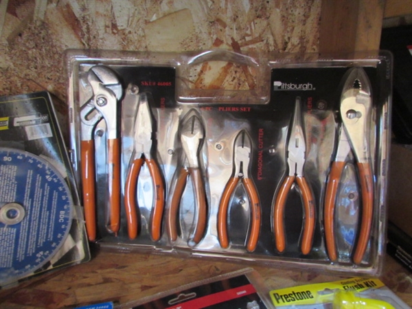 ASSORTED NEW IN PACKAGE TOOLS