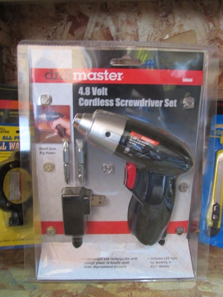 ASSORTED NEW IN PACKAGE TOOLS