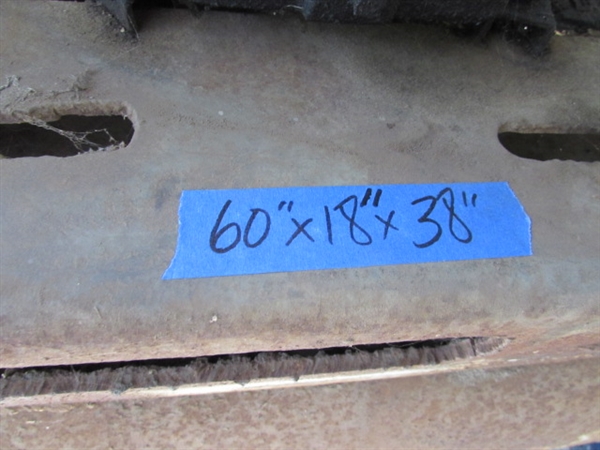 LARGE OLD HORIZONTAL AIR COMPRESSOR - WORKS GREAT
