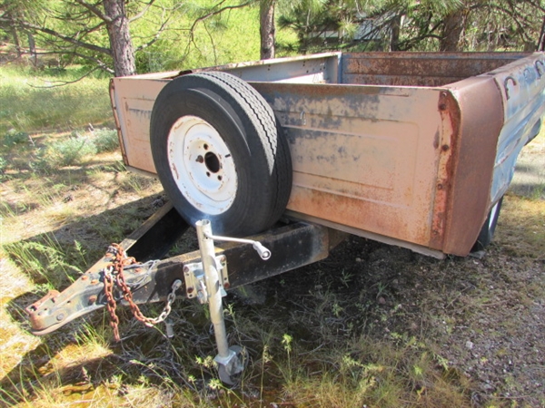 MODIFIED CHEVY PICKUP BED UTILITY TRAILER