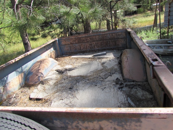 MODIFIED CHEVY PICKUP BED UTILITY TRAILER
