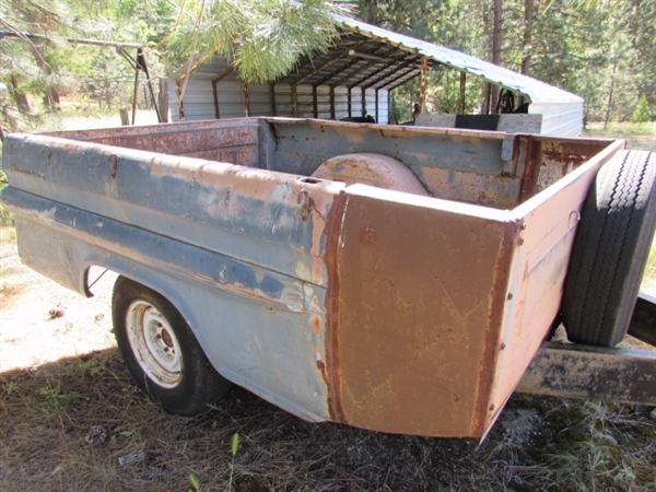 MODIFIED CHEVY PICKUP BED UTILITY TRAILER