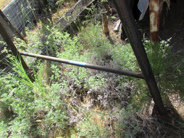 METAL A-FRAME ON WHEELS WITH CHAIN HOIST