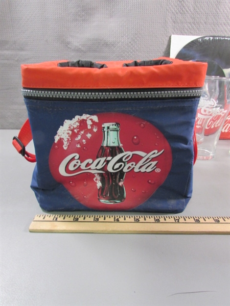 COCA-COLA COOLER, TINS, TABLE MATS & MORE