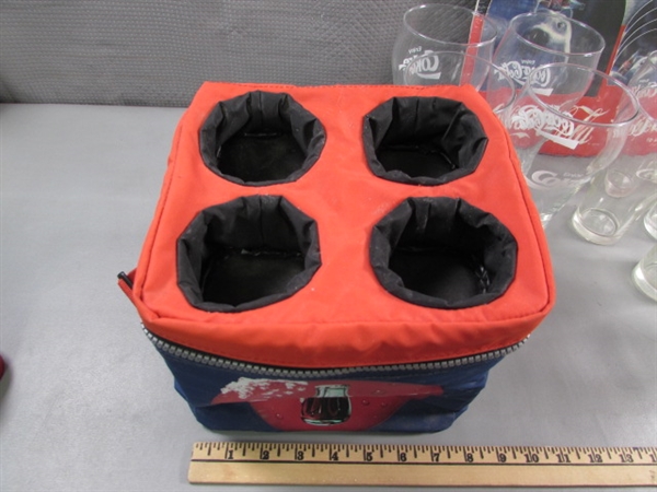 COCA-COLA COOLER, TINS, TABLE MATS & MORE