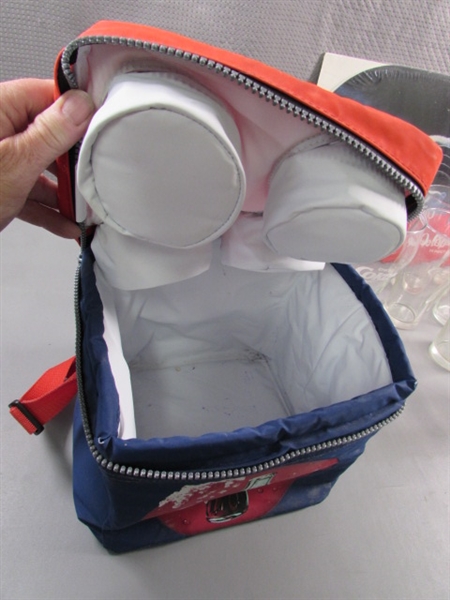 COCA-COLA COOLER, TINS, TABLE MATS & MORE