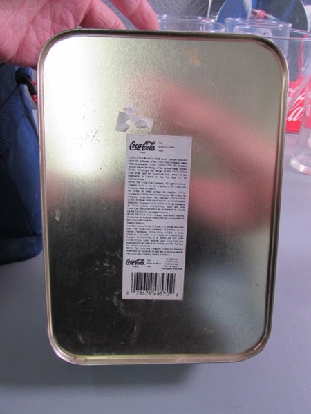 COCA-COLA COOLER, TINS, TABLE MATS & MORE