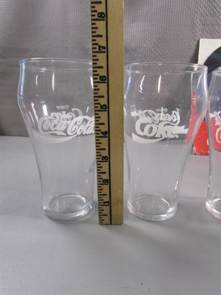 COCA-COLA COOLER, TINS, TABLE MATS & MORE