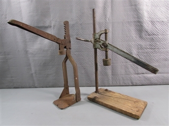 PAIR OF VINTAGE BOTTLE CAPPERS