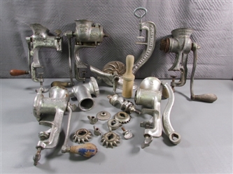 VINTAGE MEAT GRINDERS & CHERRY STONER