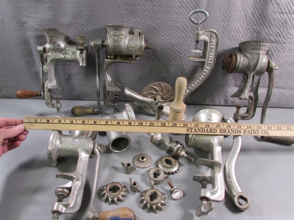 VINTAGE MEAT GRINDERS & CHERRY STONER