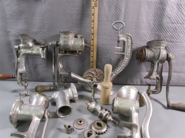 VINTAGE MEAT GRINDERS & CHERRY STONER