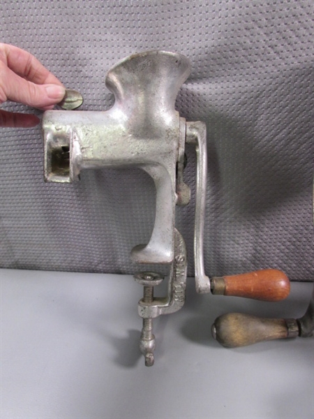VINTAGE MEAT GRINDERS & CHERRY STONER
